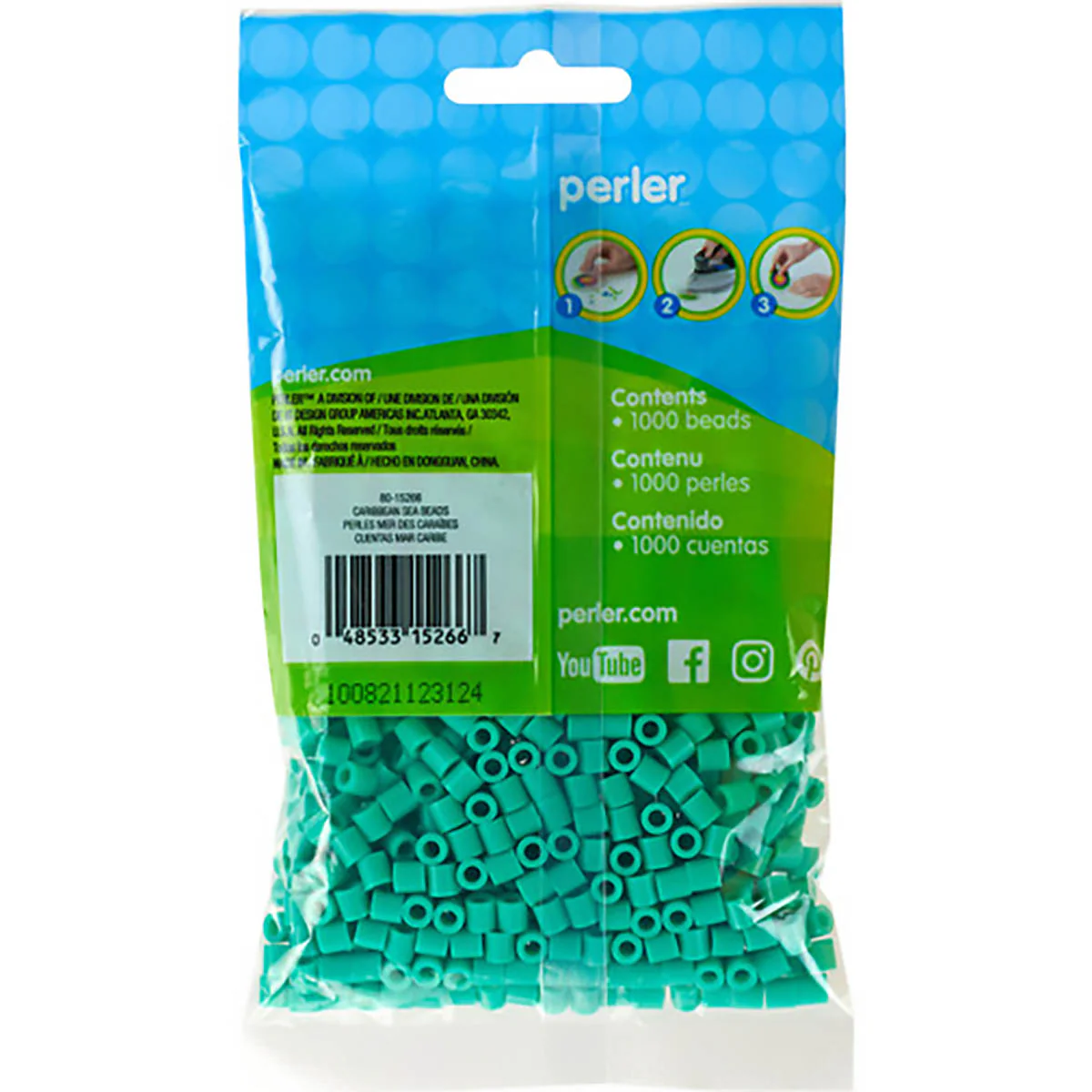 1,000 Perler Beads - Caribbean Sea - Image 3