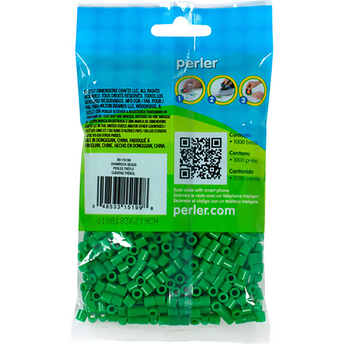 1,000 Perler Beads - Shamrock - Image 3