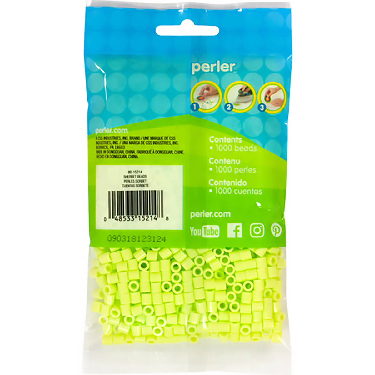 1,000 Perler Beads - Sherbet - Image 3