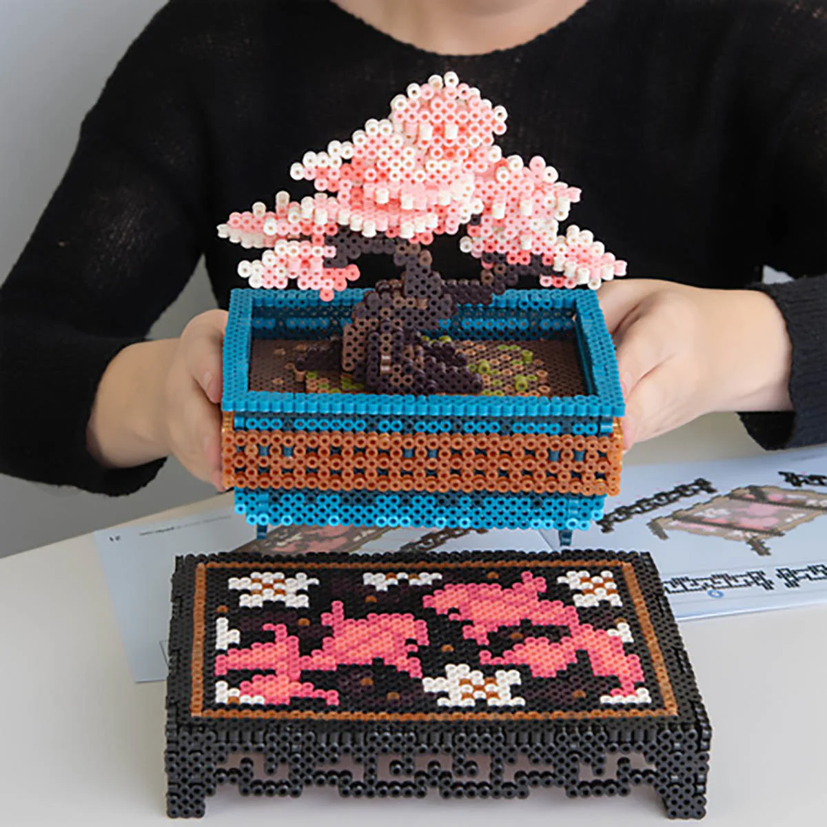 Perler 3D Cherry Blossom Bonsai Fused Bead Activity Kit - Image 3