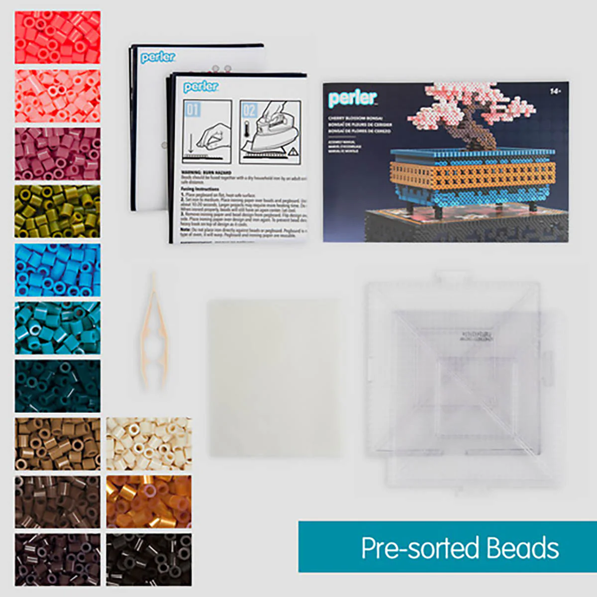 Perler 3D Cherry Blossom Bonsai Fused Bead Activity Kit - Image 6