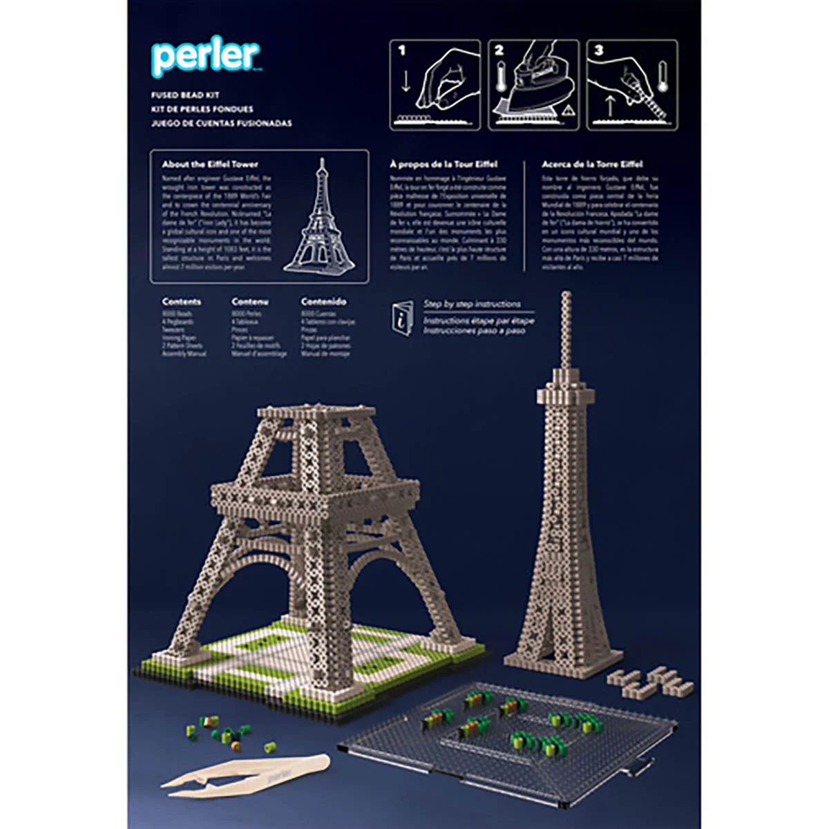 Perler 3D Eiffel Tower Fused Bead Kit - Image 8