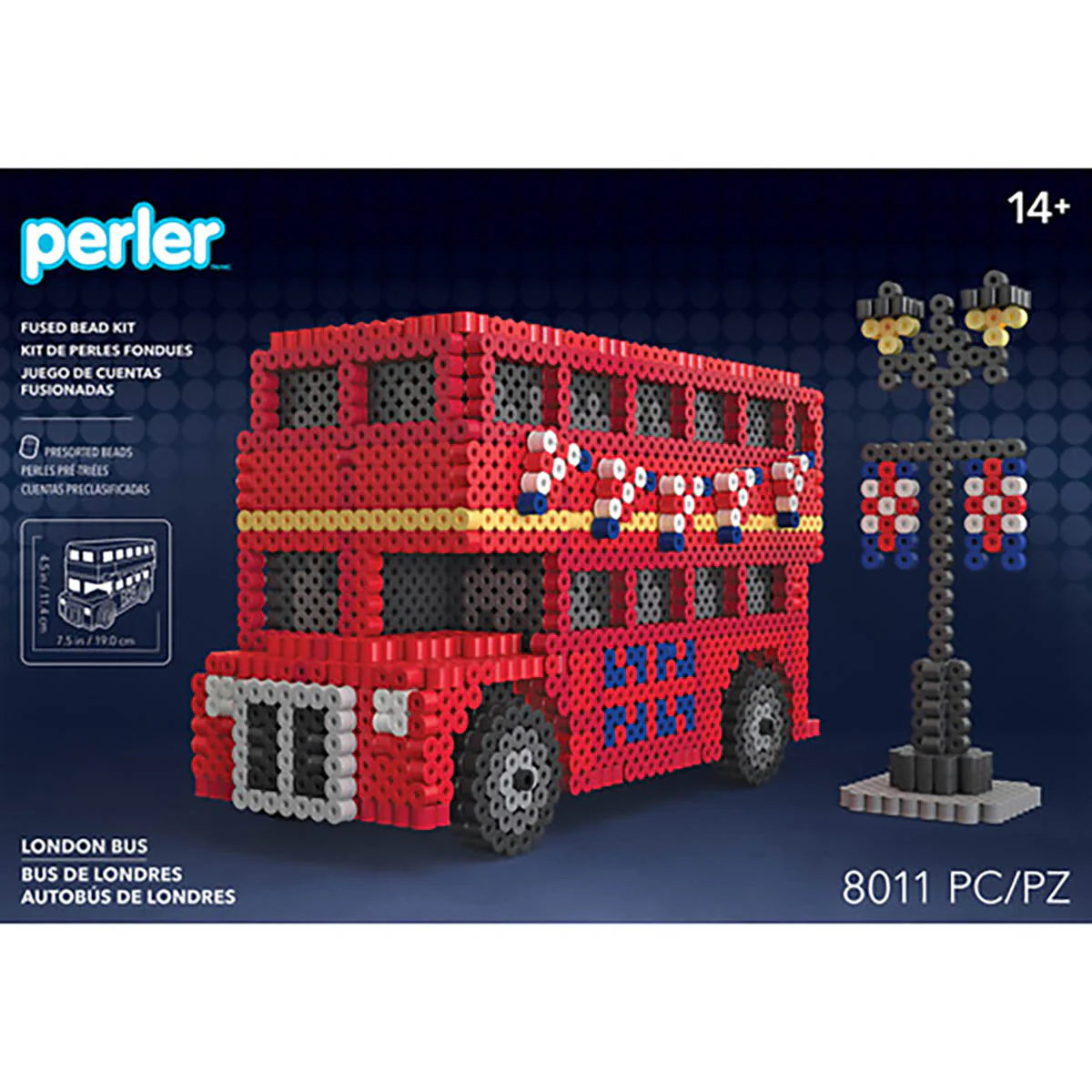 Perler 3D London Bus Fused Bead Kit - Image 7
