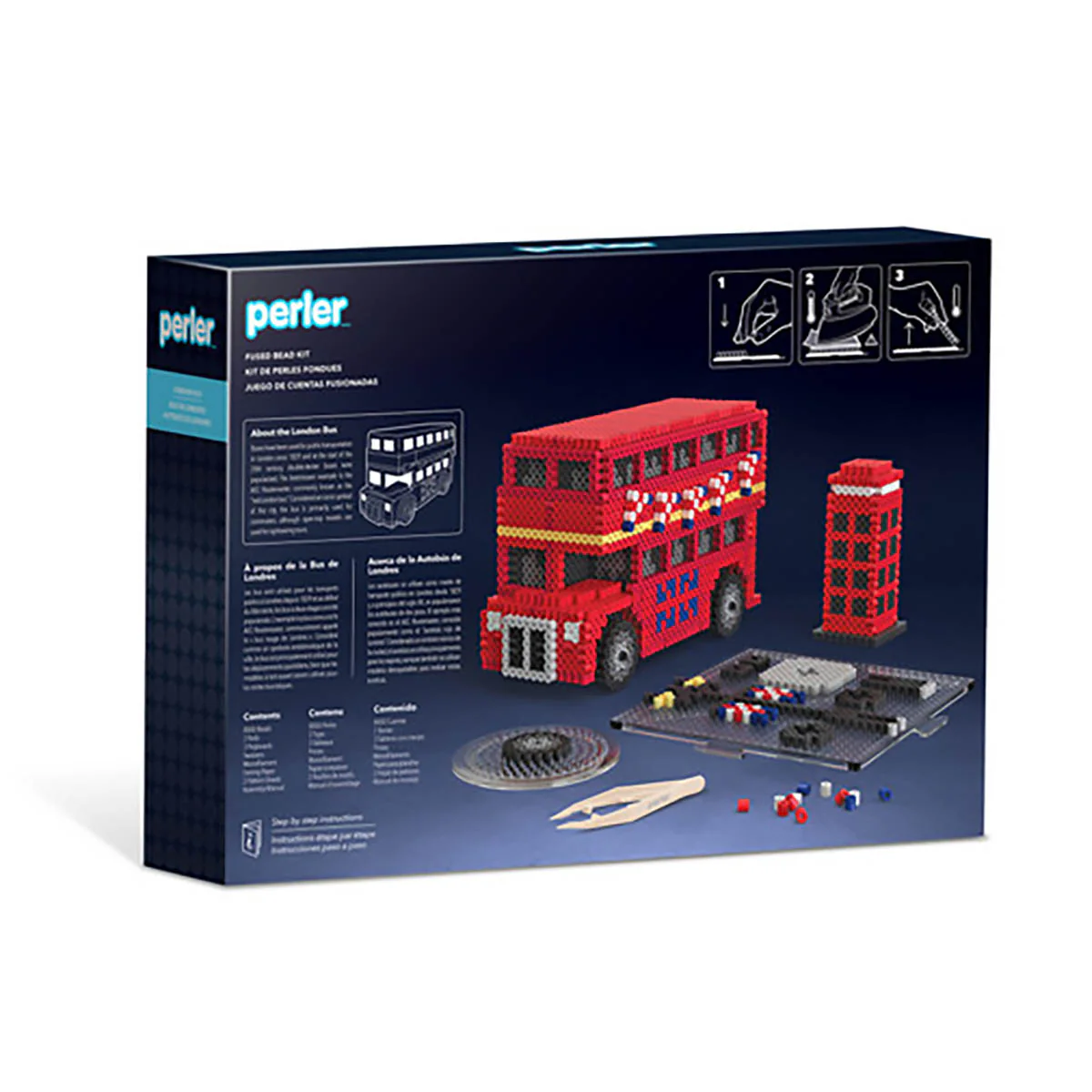 Perler 3D London Bus Fused Bead Kit - Image 8