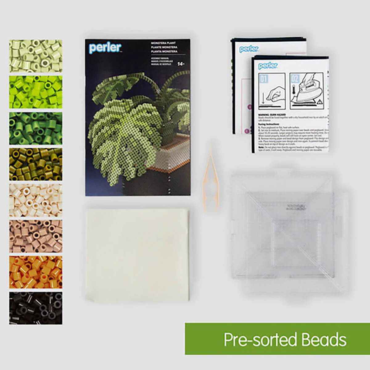 Perler 3D Monstera Plant Fused Bead Activity Kit - Image 7