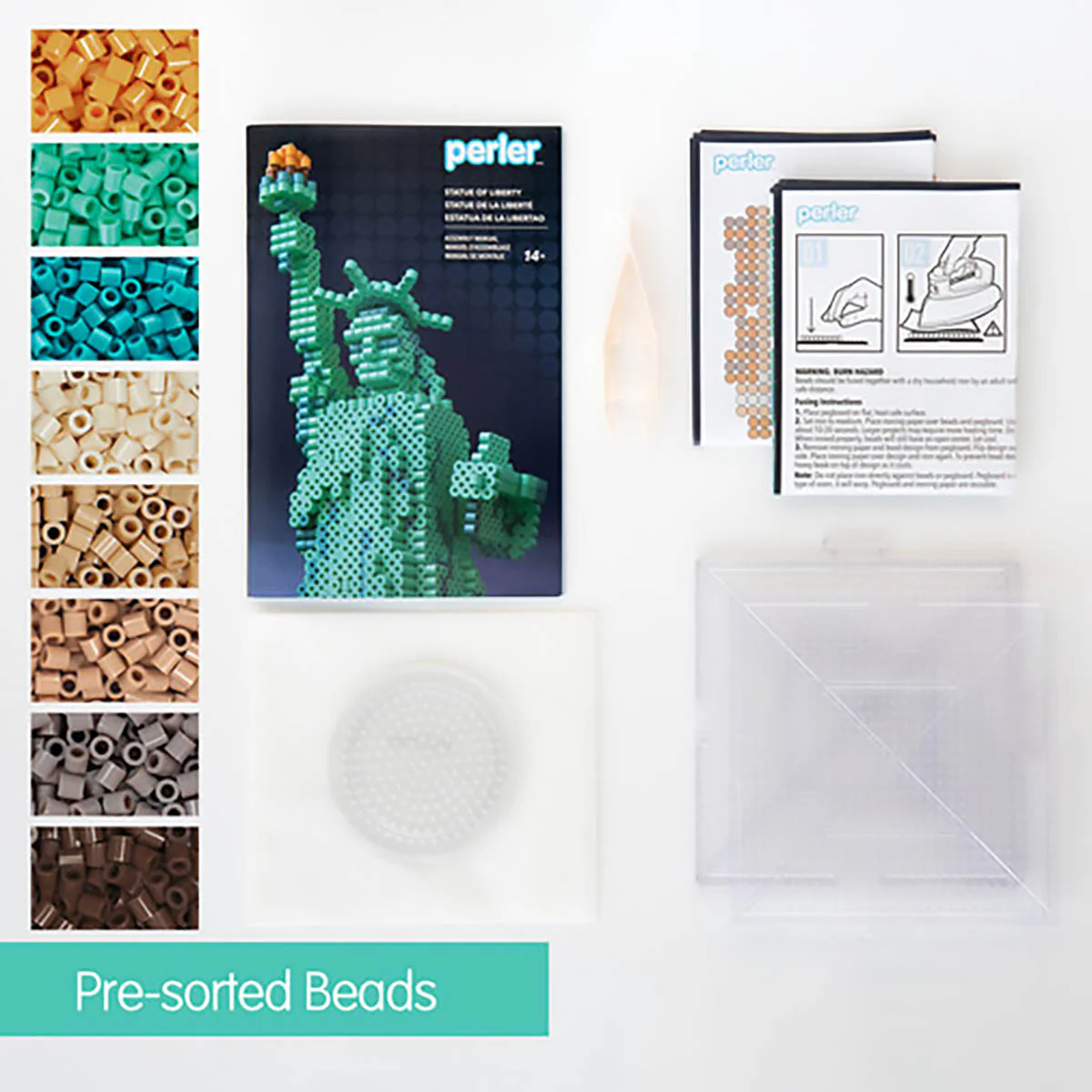 Perler 3D Statue of Liberty Fused Bead Kit - Image 6
