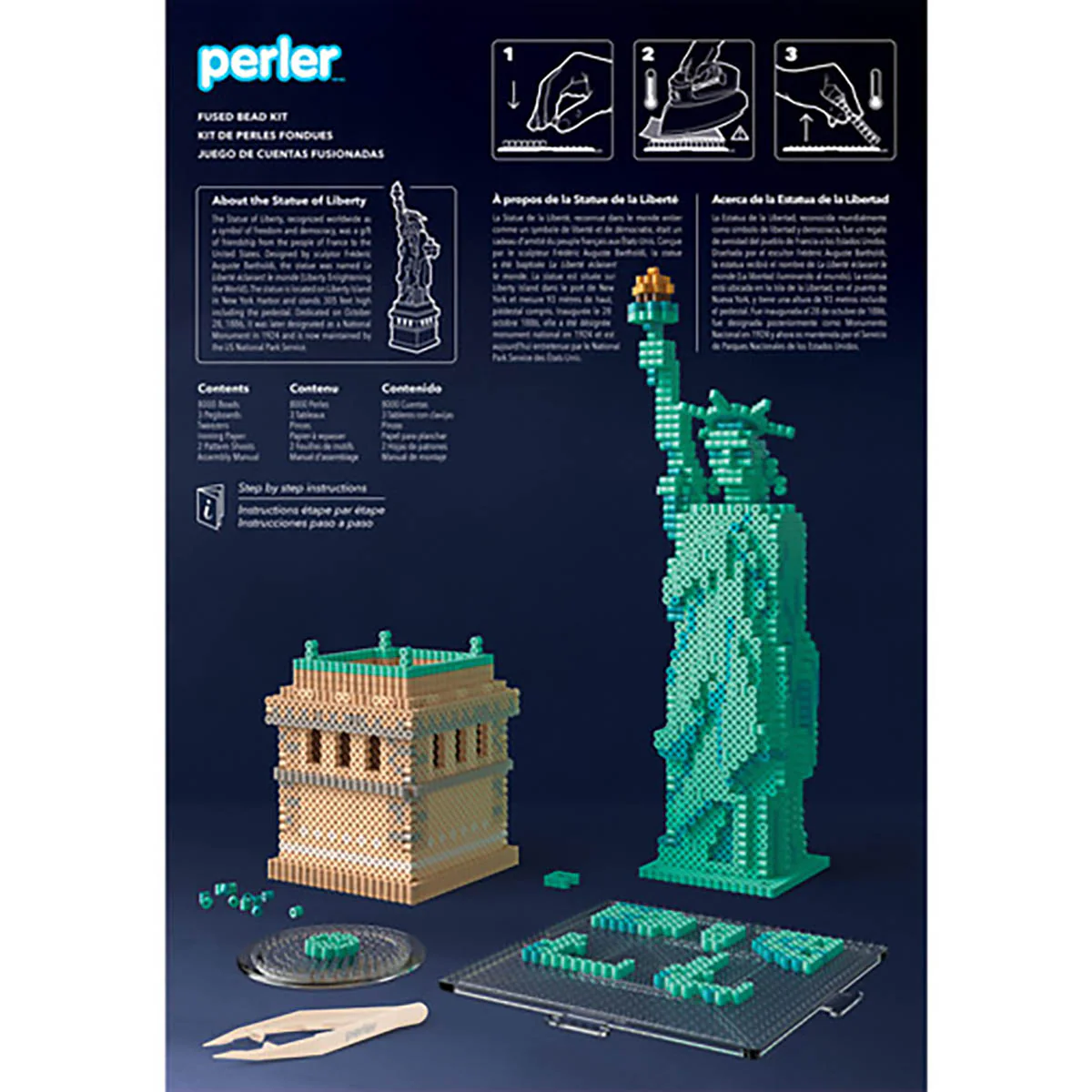 Perler 3D Statue of Liberty Fused Bead Kit - Image 8