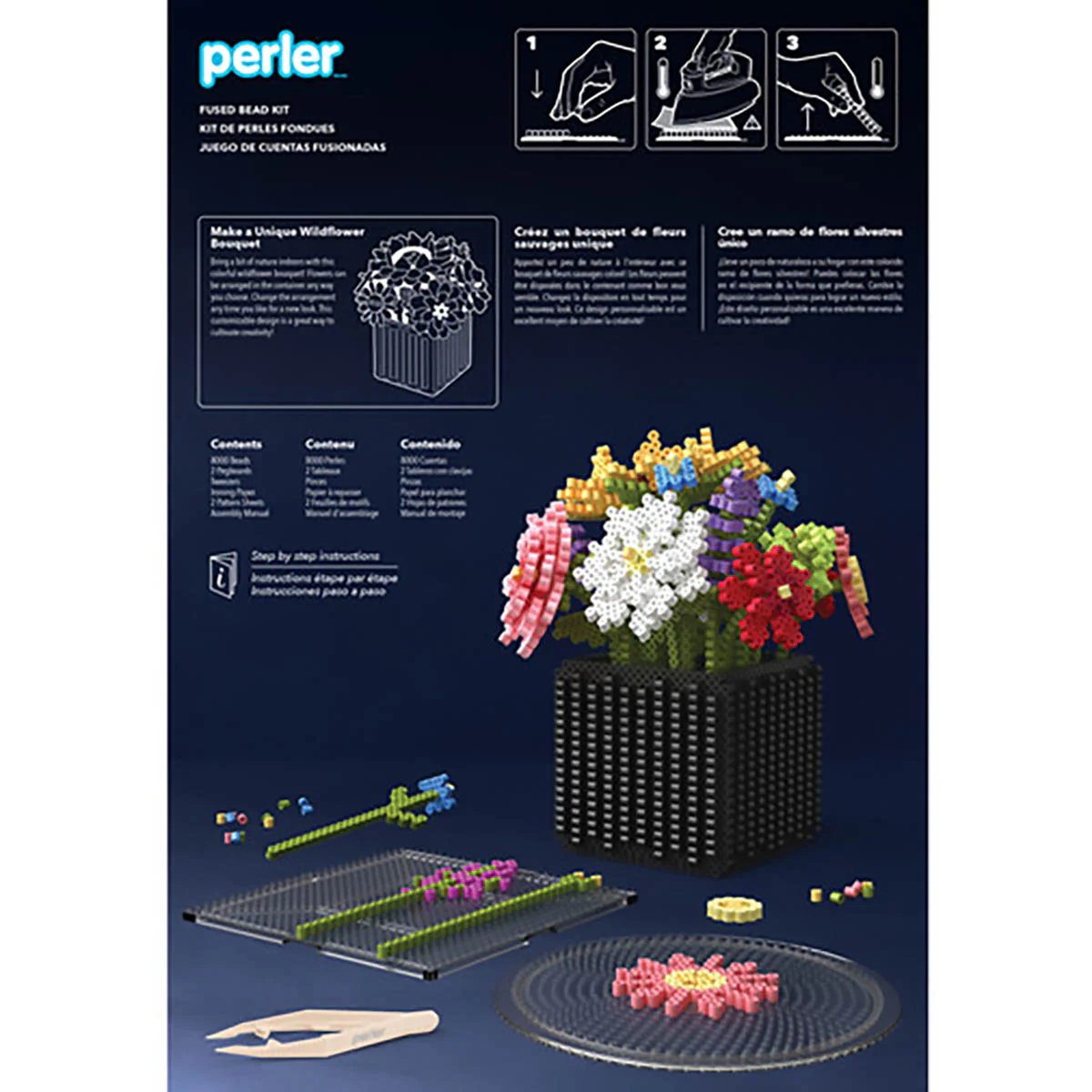 Perler 3D Wildflower Bouquet Fused Bead Activity Kit - Image 8
