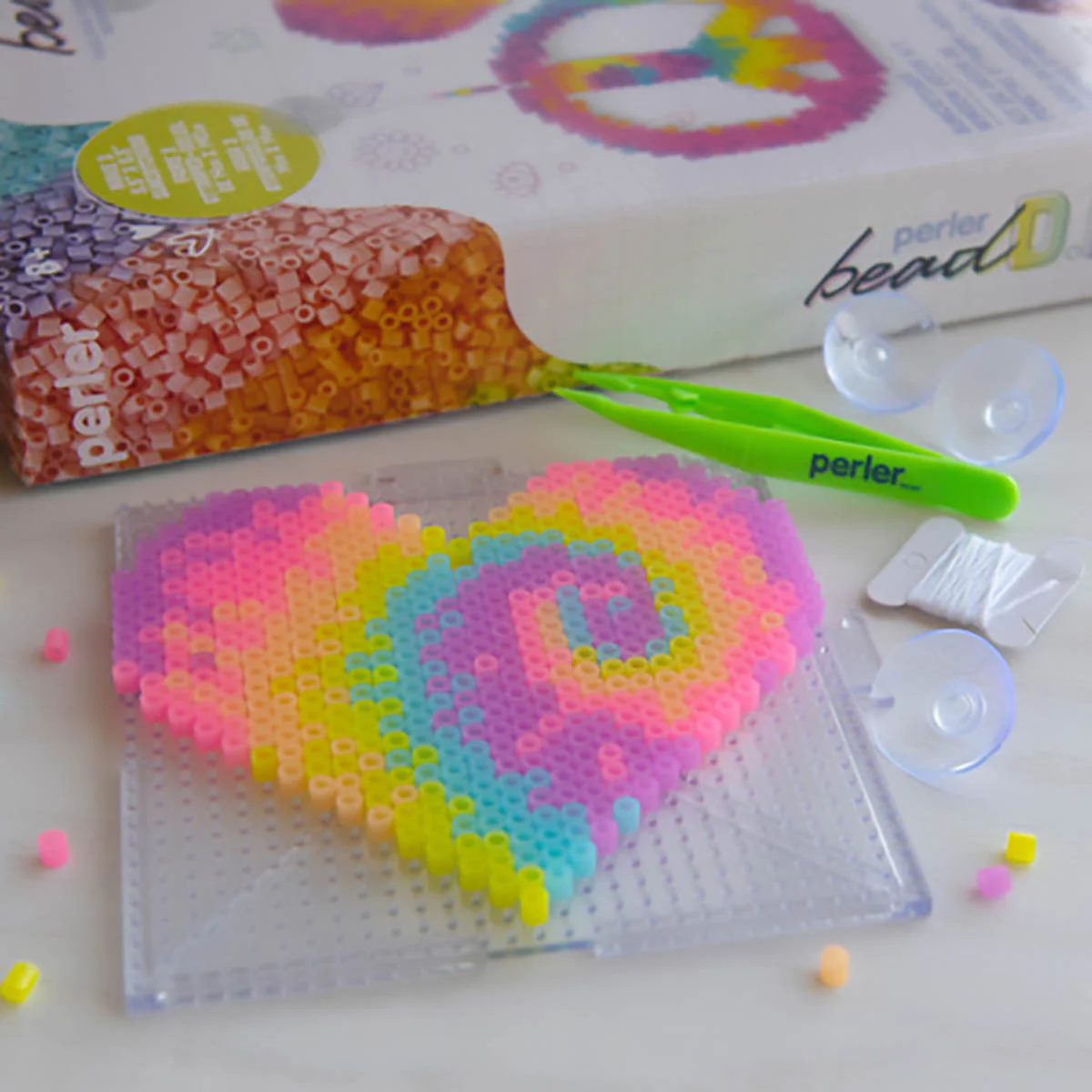 Perler Bead D.I.Y. Suncatcher Tie Dye Activity Kit - Image 3