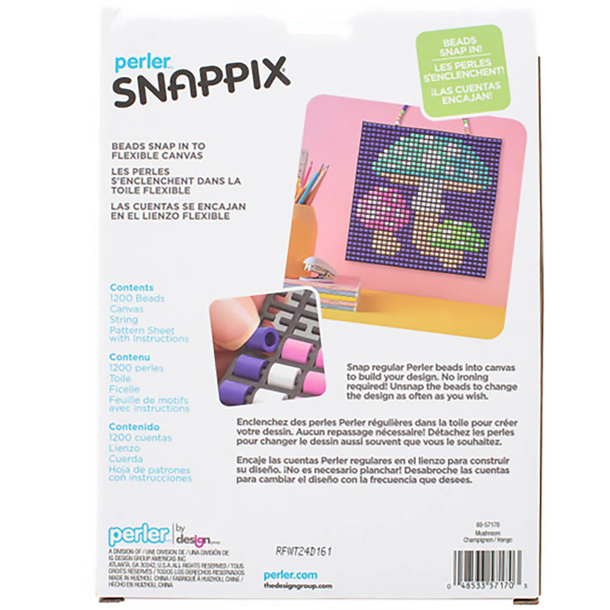 Perler Snappix Mushroom Kit - Classic Beads - Image 5